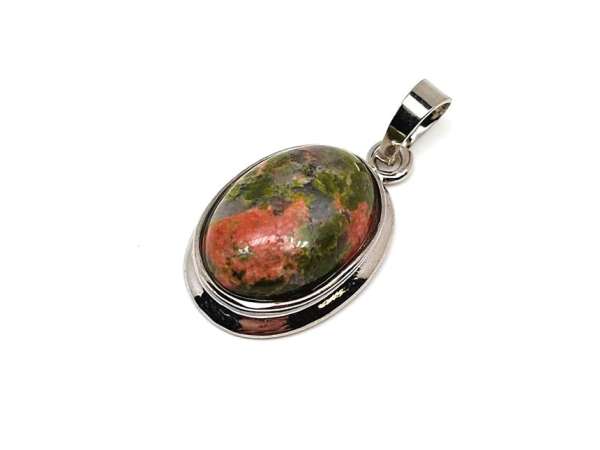 Ovális medál fém Unakit 1,5x2cm