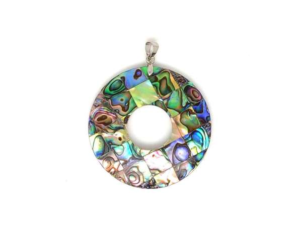 Fánk medál pávakagyló 40mm