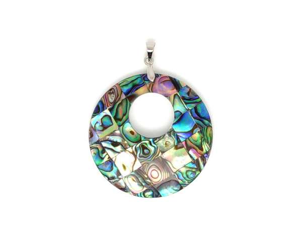 Kör medál fúrt pávakagyló 40mm