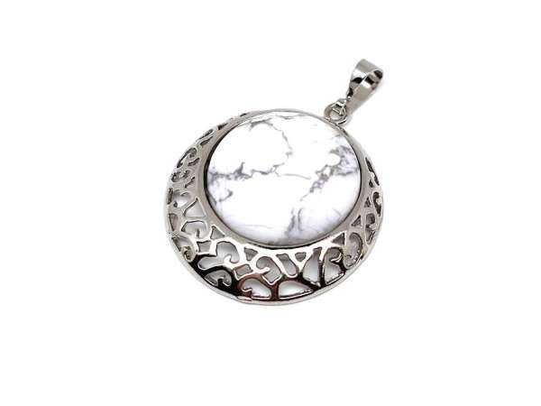 Kerek medál fém Howlit 3cm