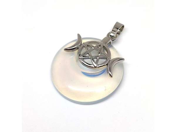 Fánk medál istennő Opalit 3cm