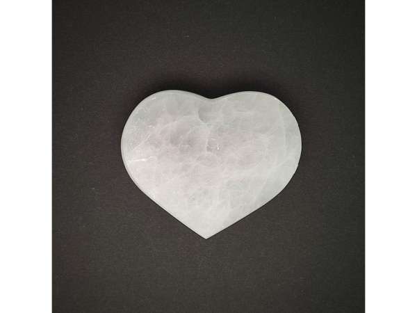 Szelenit narancs szív lapos 14cm