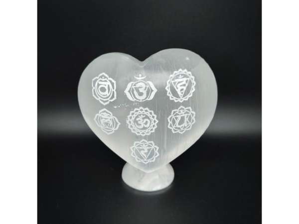 Szelenit szív álló csakra 10-12cm