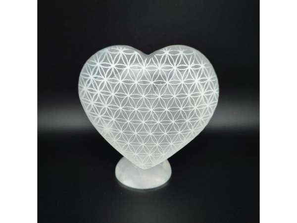 Szelenit szív álló életvirág 6-7cm