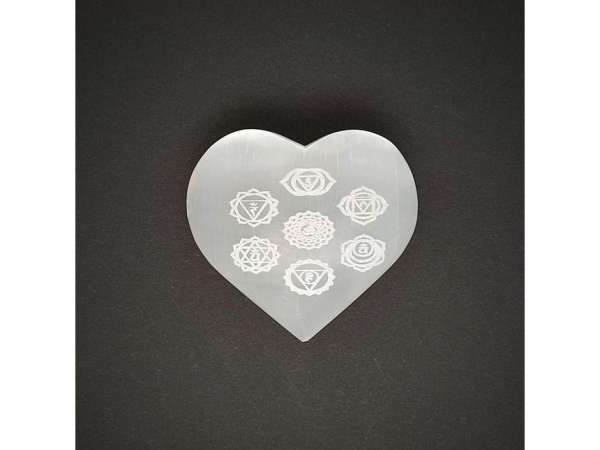 Szelenit szív csakra 6-7cm