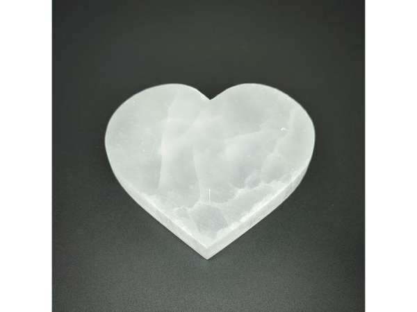 Szelenit szív lapos 8-9cm