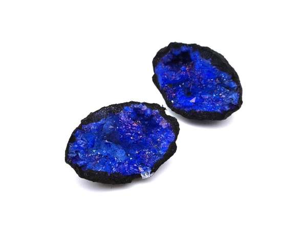 Kvarc geóda kék fekete külső XS