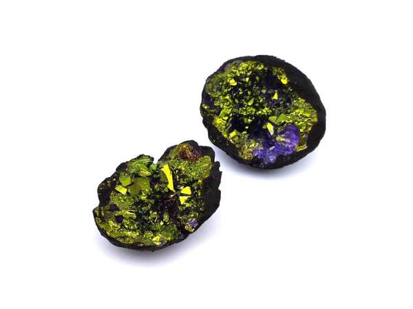 Kvarc geóda lila arany fekete külső S