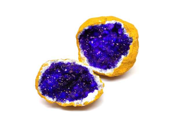 Kvarc geóda lila sárga külső XS