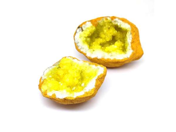 Kvarc geóda sárga sárga külső M