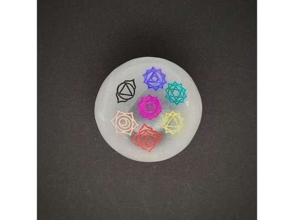 Szelenit golyó szines csakra 5-6cm