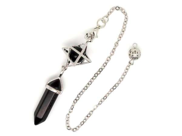 Inga csúcs merkaba Obszidián 8x35mm