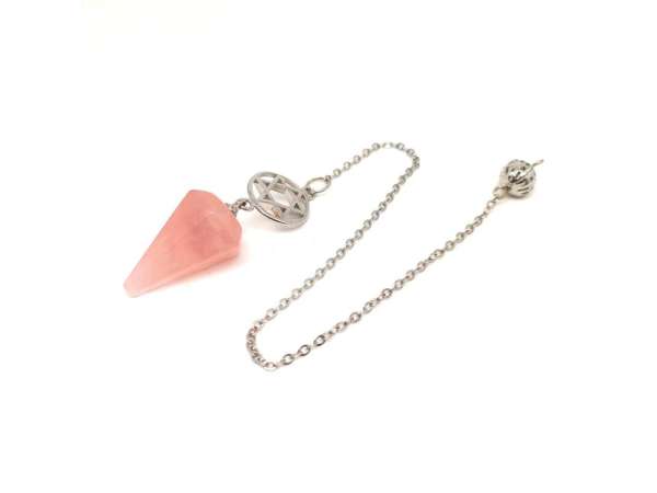 Inga hatlap csillag Rózsakvarc 1,5x2,5cm