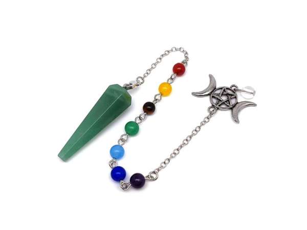 Inga hatl istennő aventurin csakra láncon 1,5x4cm