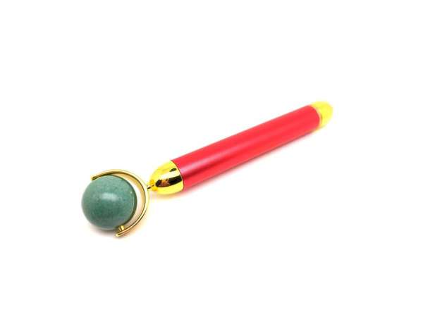 Masszázs roller aven. gömb pink arany nyél elemes