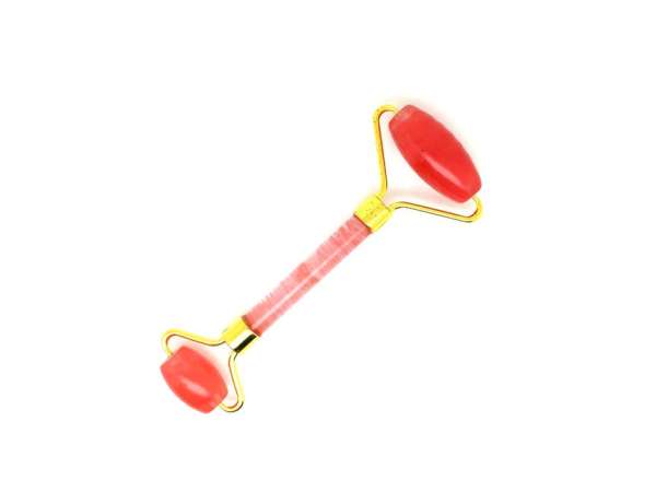 Masszázs roller Cherry quartz üveg 15x4x2cm