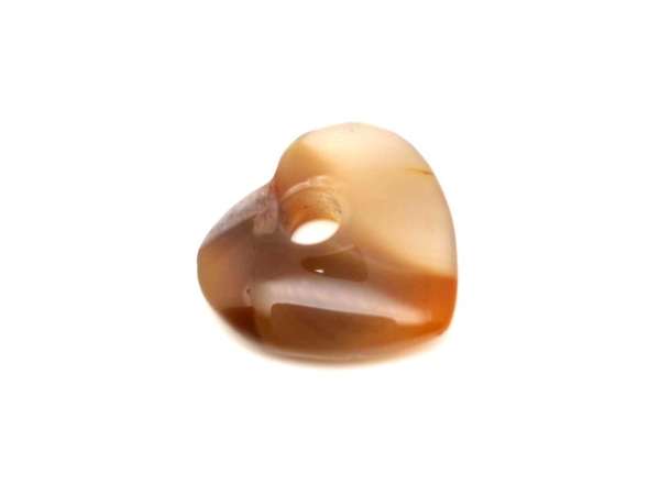 Achát fánk szív 30x28mm