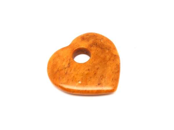 Aventurin sárga fánk szív 35x33mm