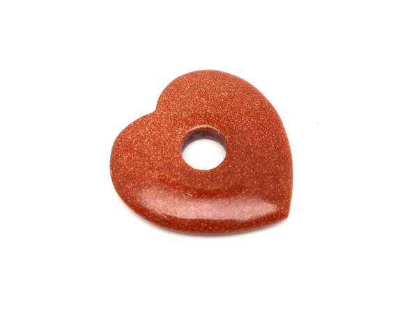 Goldstone vörös fánk szív 40x40mm