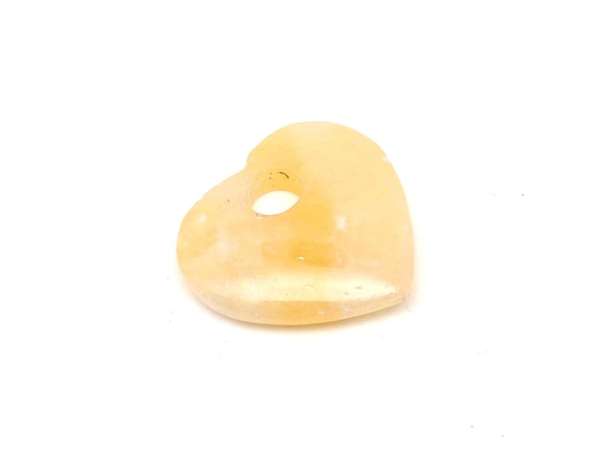 Kalcit narancs fánk szív 35x35mm