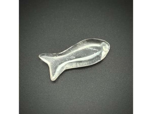 Hegyikristály átfúrt hal 30-40mm