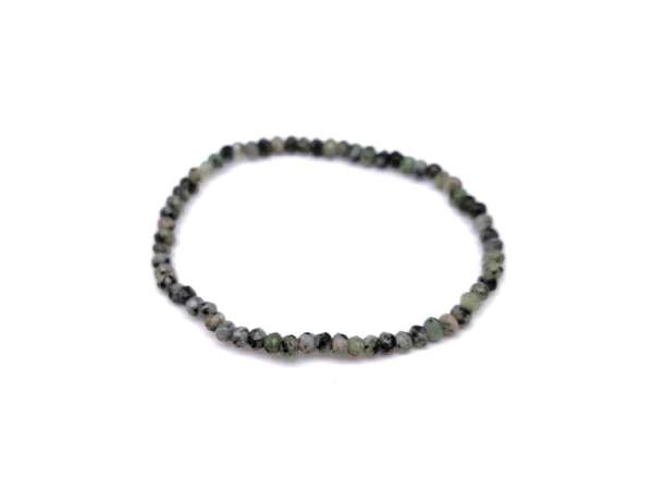 Achát tűz faz szin zöld szürke korong kari 4x3mm