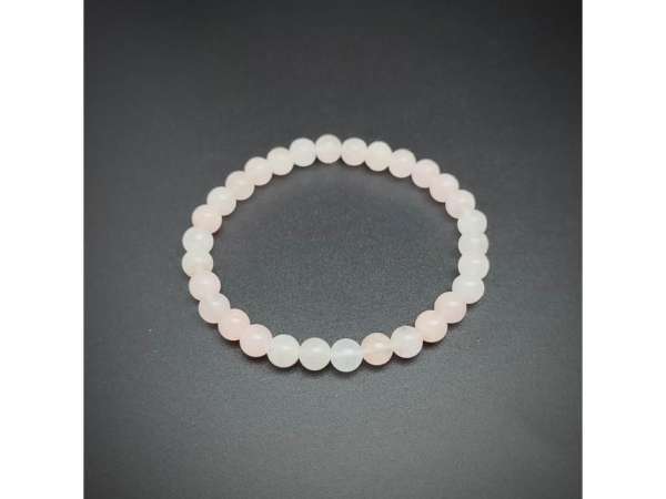 Morganit golyó karkötő A 6mm