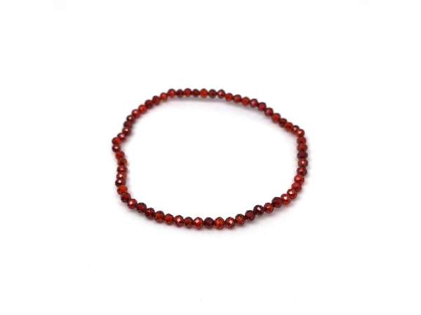 Cirkon fazettált sötétbarna golyó karkötő 3mm