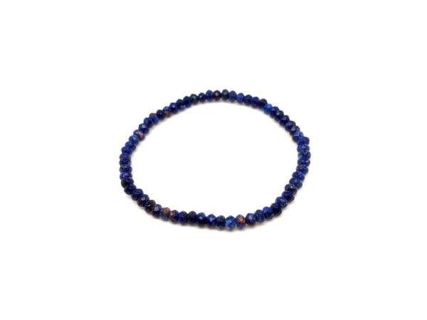 Achát tűz faz szin sötétkék korong kari 4x3mm