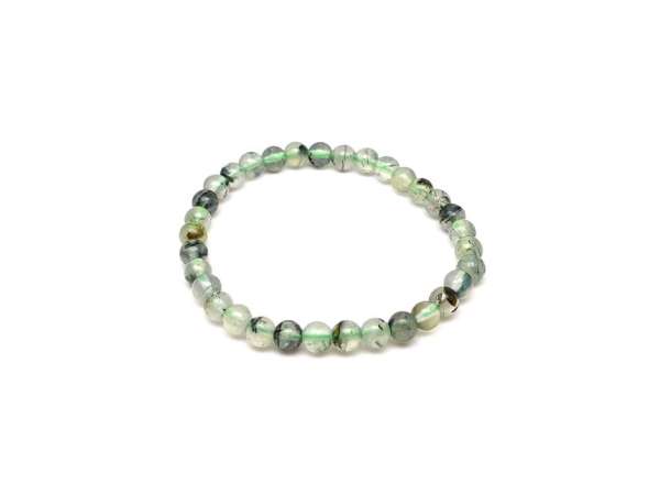 Prehnit golyó karkötő 6mm