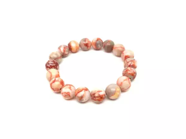 Márvány golyó karkötő 10-11mm