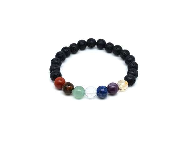 Csakra golyó karkötő 8-9mm