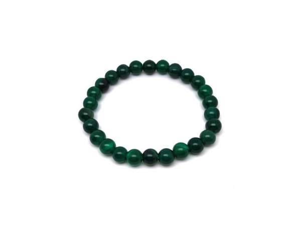 Achát szin gyerek karkötő zöld golyó 6mm