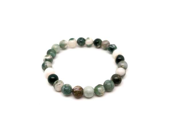 Achát fa gyerek karkötő golyó 6mm