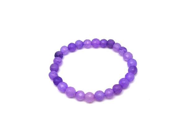 Jáde faz szin levendula gyerek golyó karkötő 6mm