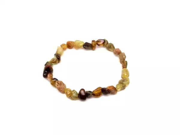 Gránát grosszulár pebble karkötő AB 6-10mm