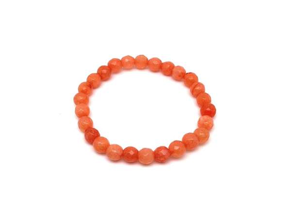 Jáde faz szin vil narancs gyerek golyó karkötő 6mm