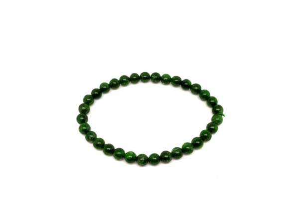 Krómdiopszid golyó karkötő 6-7mm