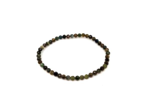 Verdelit fazettált golyó karkötő 4-5mm