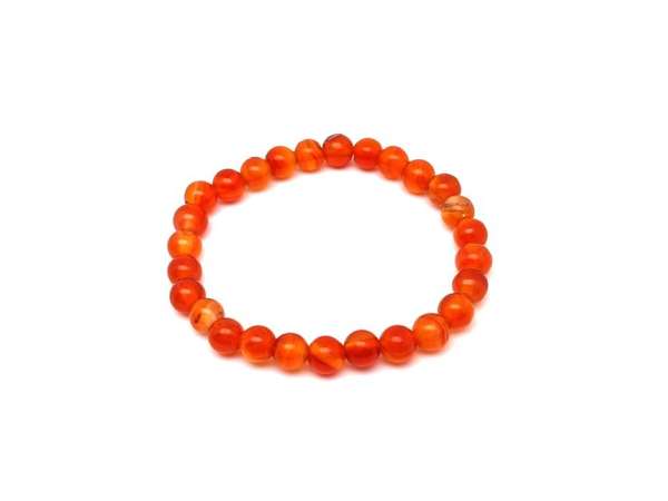 Karneol gyerek golyó karkötő 6mm