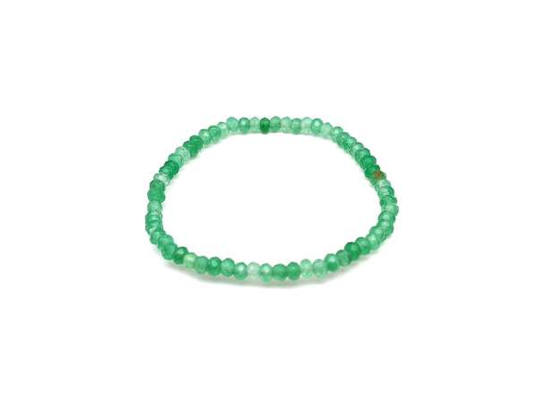 Achát faz szin világos zöld korong kari 4x3mm