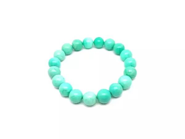 Krizopráz A golyó karkötő 10-11mm