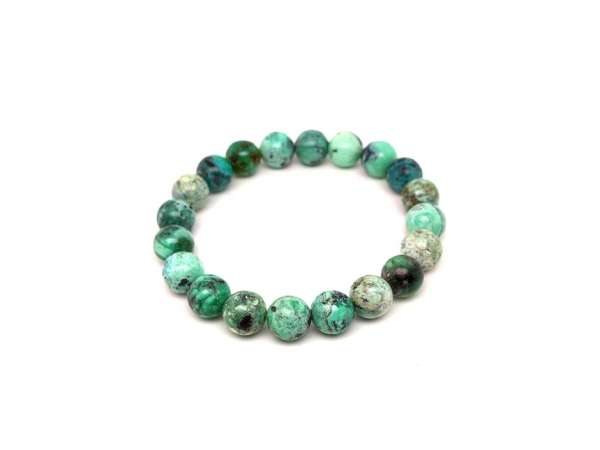 Variszcit golyó karkötő 10-11mm