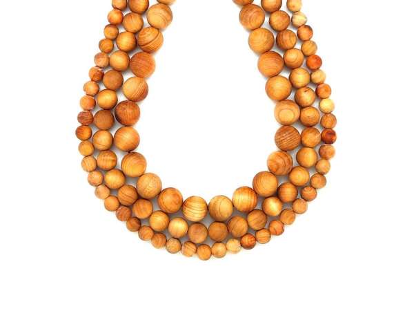 Szantál fa füzér (8mm )– ékszerkészítő alapanyag (füzér)