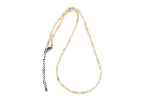 Berill heliodor fazettált golyó 2-3mm kapcsos