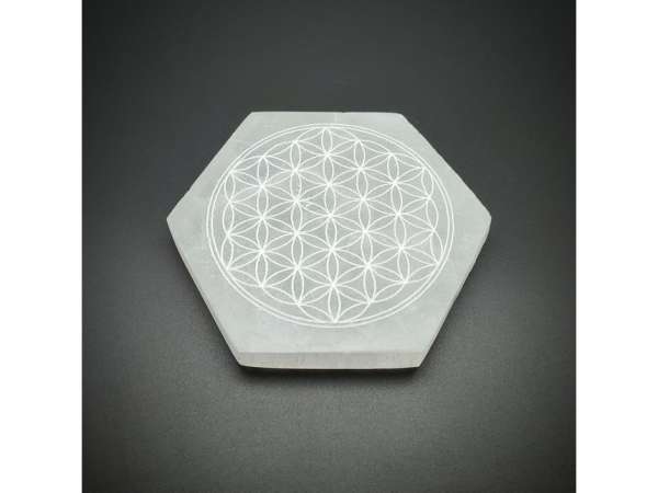 Szelenit hatszög lap életvirág 10cm