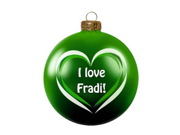 I love Fradi! karácsonyi dísz 8cm