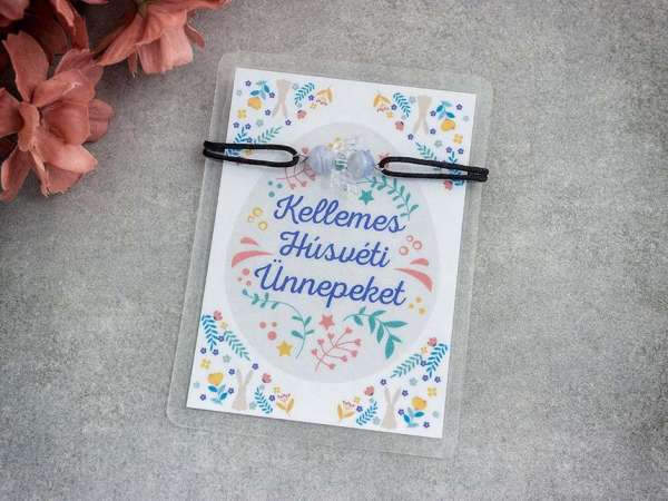 Kellemes Húsvéti kalcedon angyal karkötő