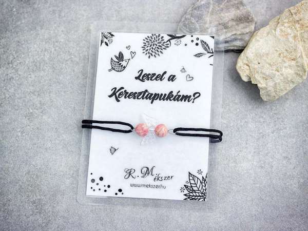 Leszel a Keresztapukám rodokrozit angyal karkötő