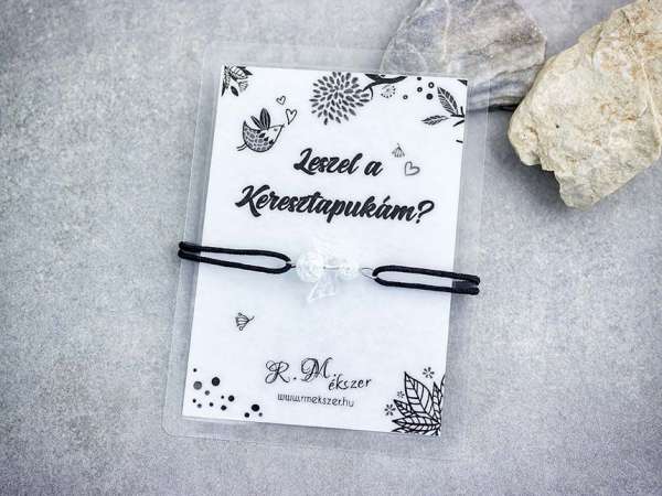 Leszel a Keresztapukám hegyikristály angyal karkötő